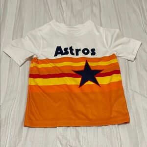 Astros Kids Shirt - White and Orange